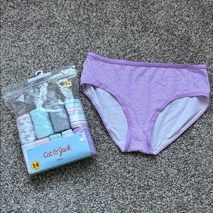 NWT Cat & Jack Girls 10 Pack Girls 100" Cotton Underwear